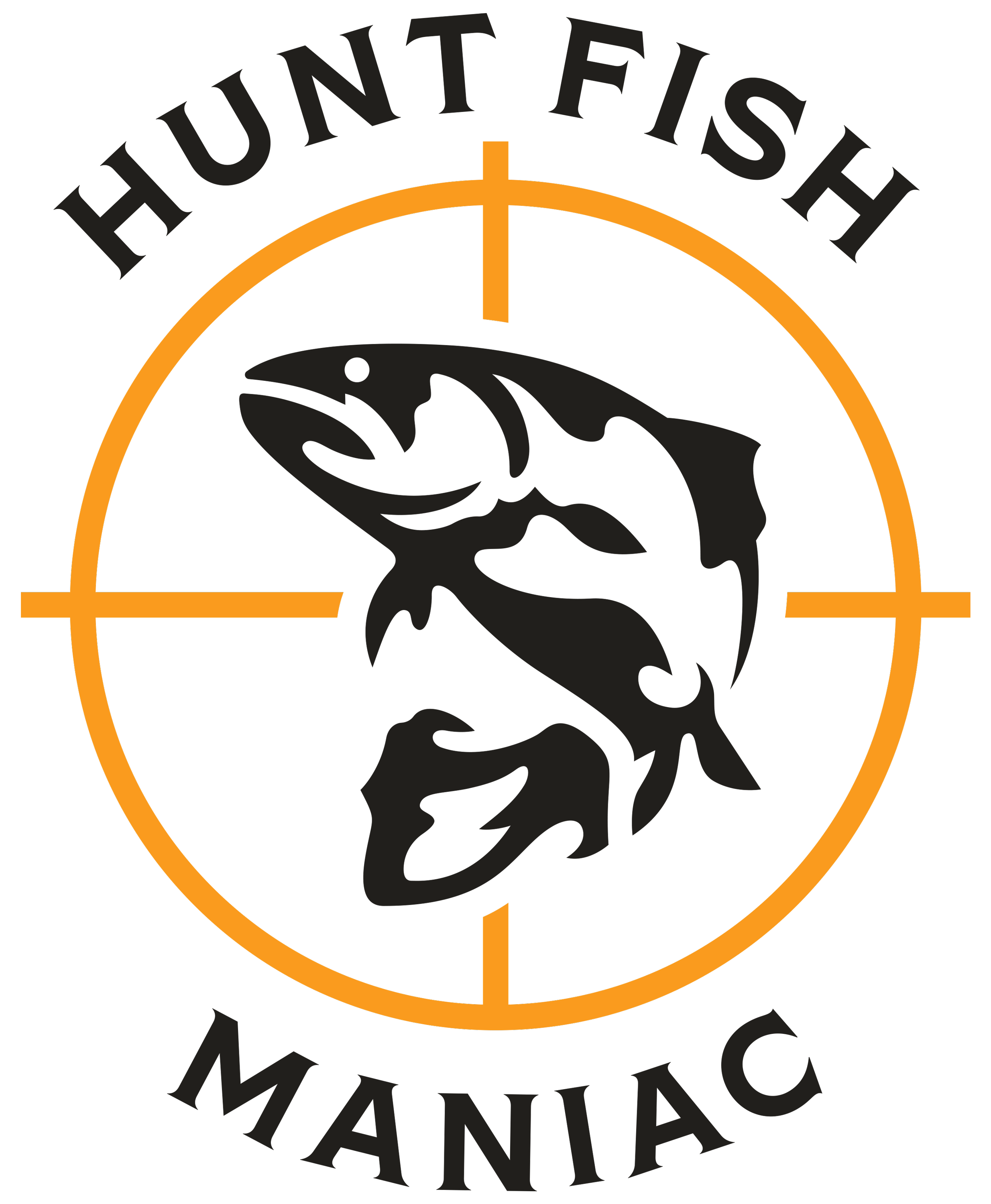 Hunt Fish Manian logo for gift card.